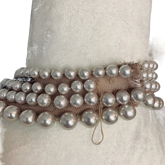 AIDAN MATTOX Dress Size 0 Party Prom Mini Dress Black Pearl Crystal Neckline - Picture 12 of 12